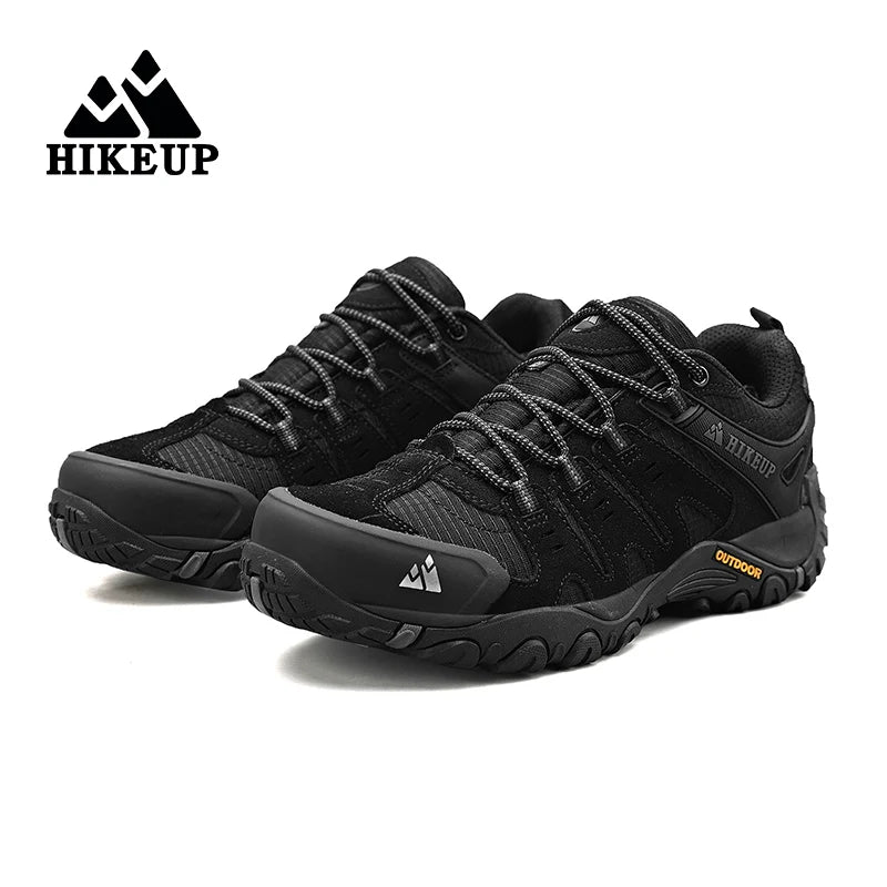 HIKEUP Men's Suede Leather Hiking Shoes – Outdoor Trekking